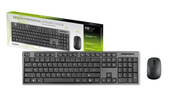 Teclado MKPlus Wireless + Rato Profissional - TG5300WR